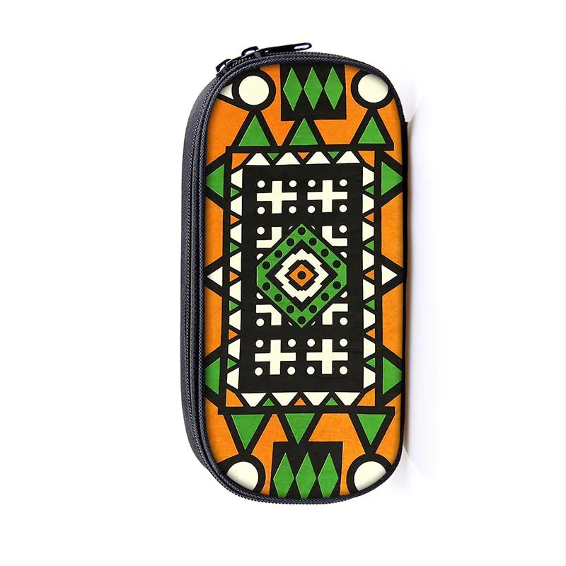 African Print Cosmetic Case – Afro Pencil Bag for Fashionable Girls & Teens | School & Stationery Supplies