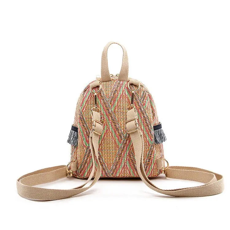 2021 Handwoven Ethnic-Style Straw Backpack – Trendy & Unique